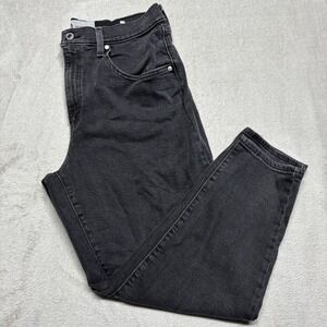 Levis SilverTab Mom Jeans Womans 31 (31x26) Gray‎ Denim Tapered Baggy High Rise